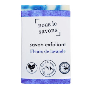 Savon exfoliant fleurs de lavande